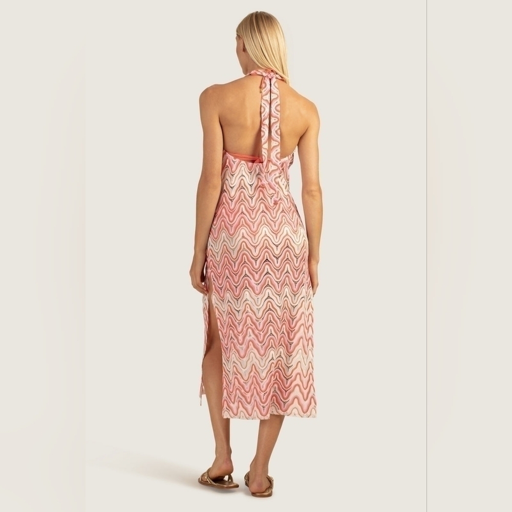 Trina Turk Serafina‎ Crochet Halter Maxi Swirl Dress Size XS New - Picture 13 of 13